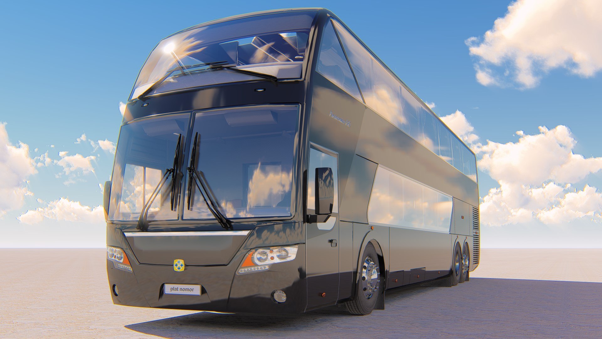 3D Autobus Bus Vehicle Model - TurboSquid 1662022