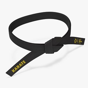Black Waist Karate Obi Belt