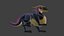 Cobra Cobra-Lagarto Low Poly Monstro Dragão Reptiliano