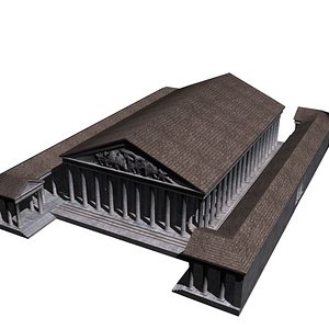 temple roma venus 3d obj