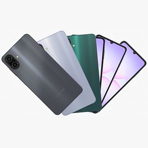 3D Samsung Galaxy A07 4G All Colors