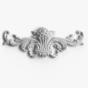 Large Decorative Element for Classic Style Furniture