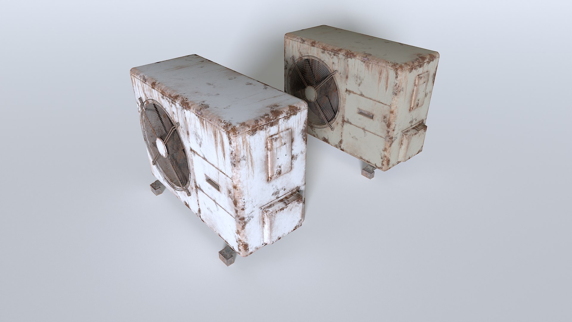 Rusty Rooftop AC Hvac Unit 3 Model - TurboSquid 2340509