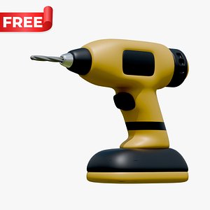 Stylized Cordless Power Drill