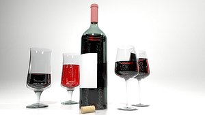 Wine_Bottle and glasses
