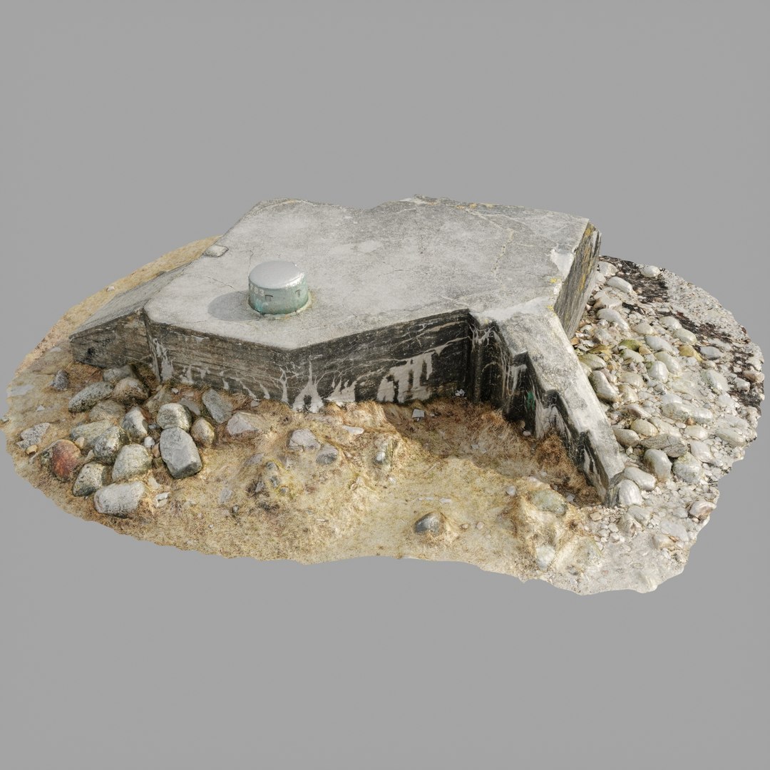 Scanned Bunker 3D Model - TurboSquid 1268740