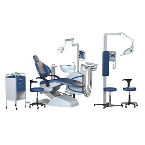 dental chair unit and equipment set