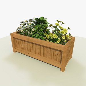 LARGE Wooden Trough Garden Planter