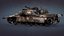 3D Destroyed tank M1A1 Abrams