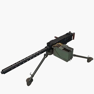 3D Machine Gun M2 ANM2 Browning
