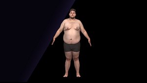 Raw A Pose Scan Ronaldo Biggato 3D model