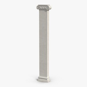 pilaster ionic greco roman 3d 3ds