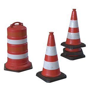 realistic repair cone 3D model