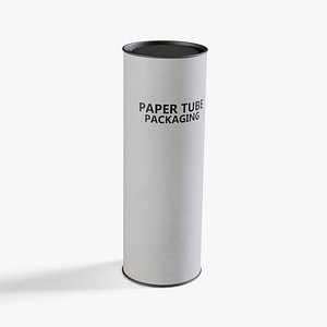 White Paper Tube 11 3D model