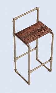 3D bar chair