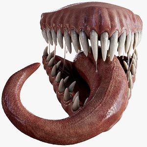 HQ 8K Monster Mouth 3D model