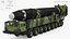 Hwasong-15 Transporter Erector Vehicle with Intercontinental Ballistic Missile Clean Rigged