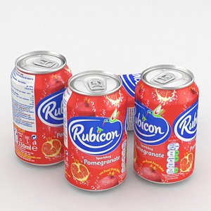 3D beverage rubicon pomergrenate
