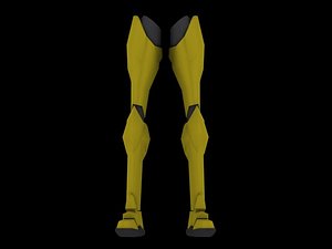 armored legs 3d model
