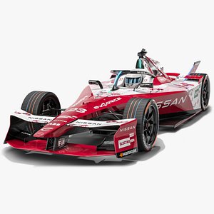 Nissan Formula E Team 2025 Gen3 Race Car 3D model