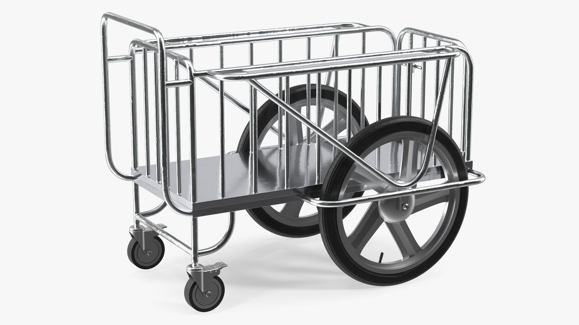 Medical Drugs Trolley Metal 3D model preview
