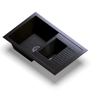 3D sink polygran f-21 black