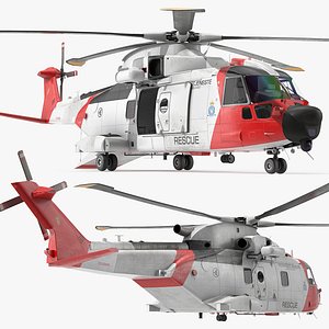 AgustaWestland AW101 Model 612 Norwegian Air Force Ready Rigged