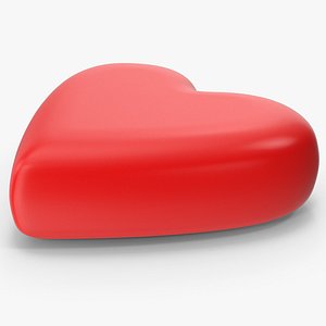3D Red Heart Icon