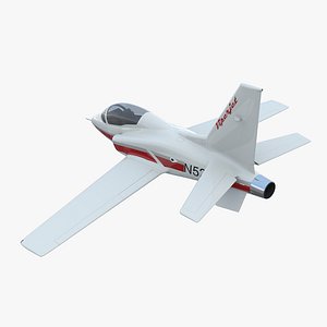 Sport Aircraft ViperJet 2 Rigged 3D Model
