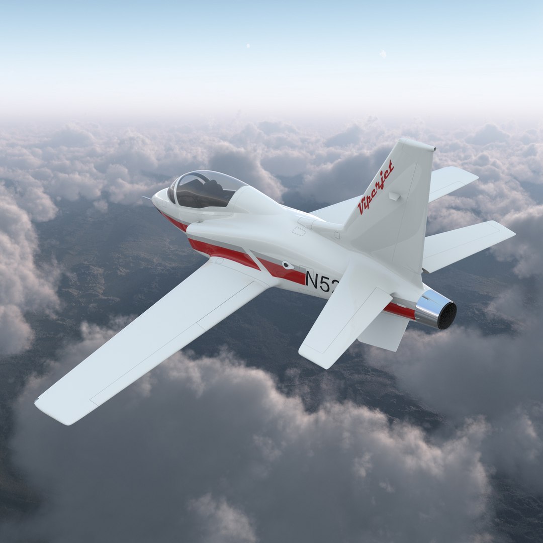 Sport Aircraft ViperJet 2 Rigged 3D Model 3D model preview