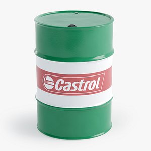3D oil barrel castrol model