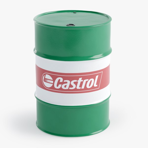 3D oil barrel castrol model - TurboSquid 1187614