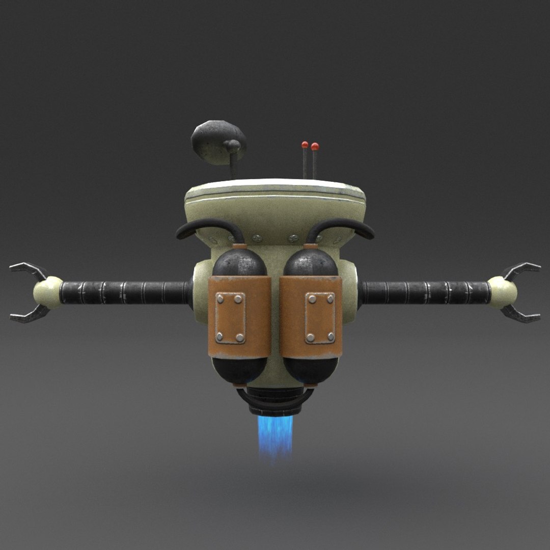 3D Robot Blender Rigged Model - TurboSquid 1288418