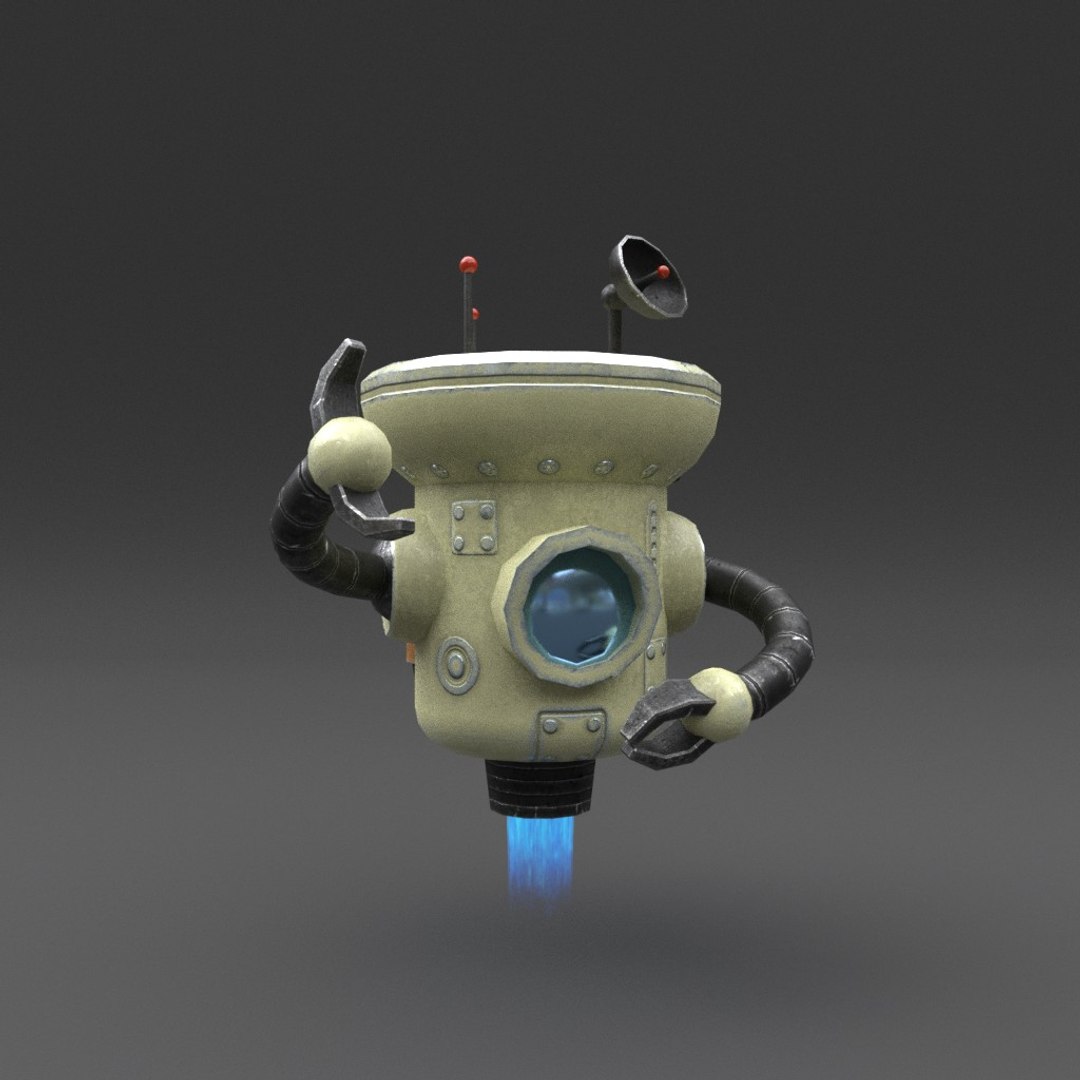 3D Robot Blender Rigged Model - TurboSquid 1288418