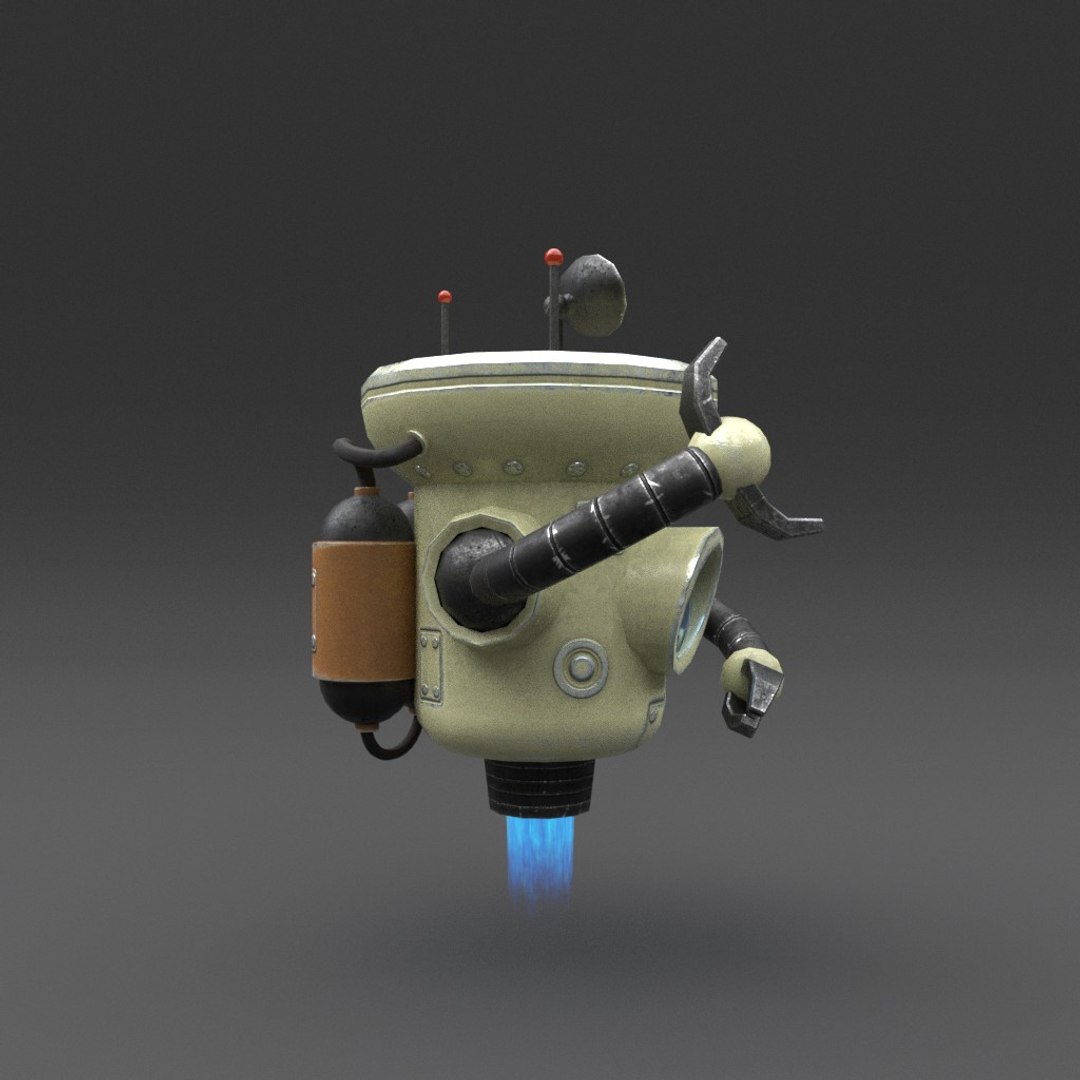 3D Robot Blender Rigged Model - TurboSquid 1288418