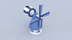 Delft Blue Windmill