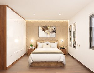 3D luxury bedroom sketchup materials model