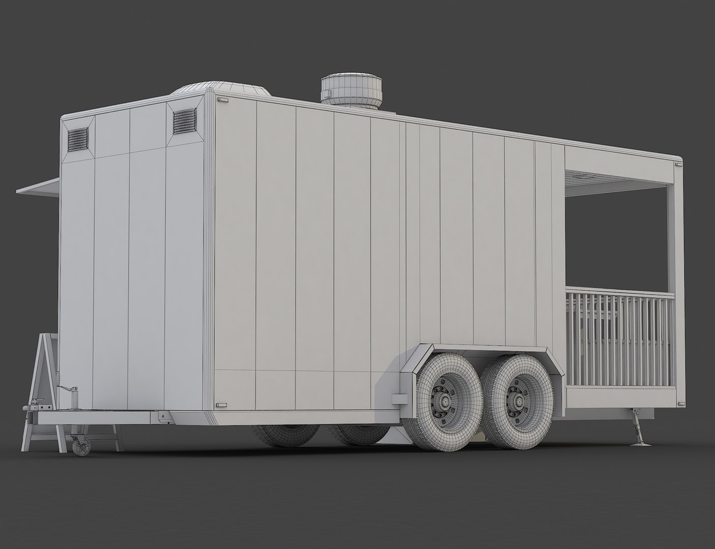 Food Trailer 3D - TurboSquid 1295520