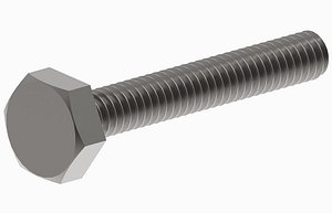screw bolt m2 length 3D model