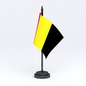 3D model Table Flag Belgium