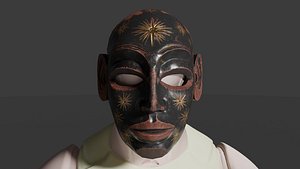 3D Oni Mask model