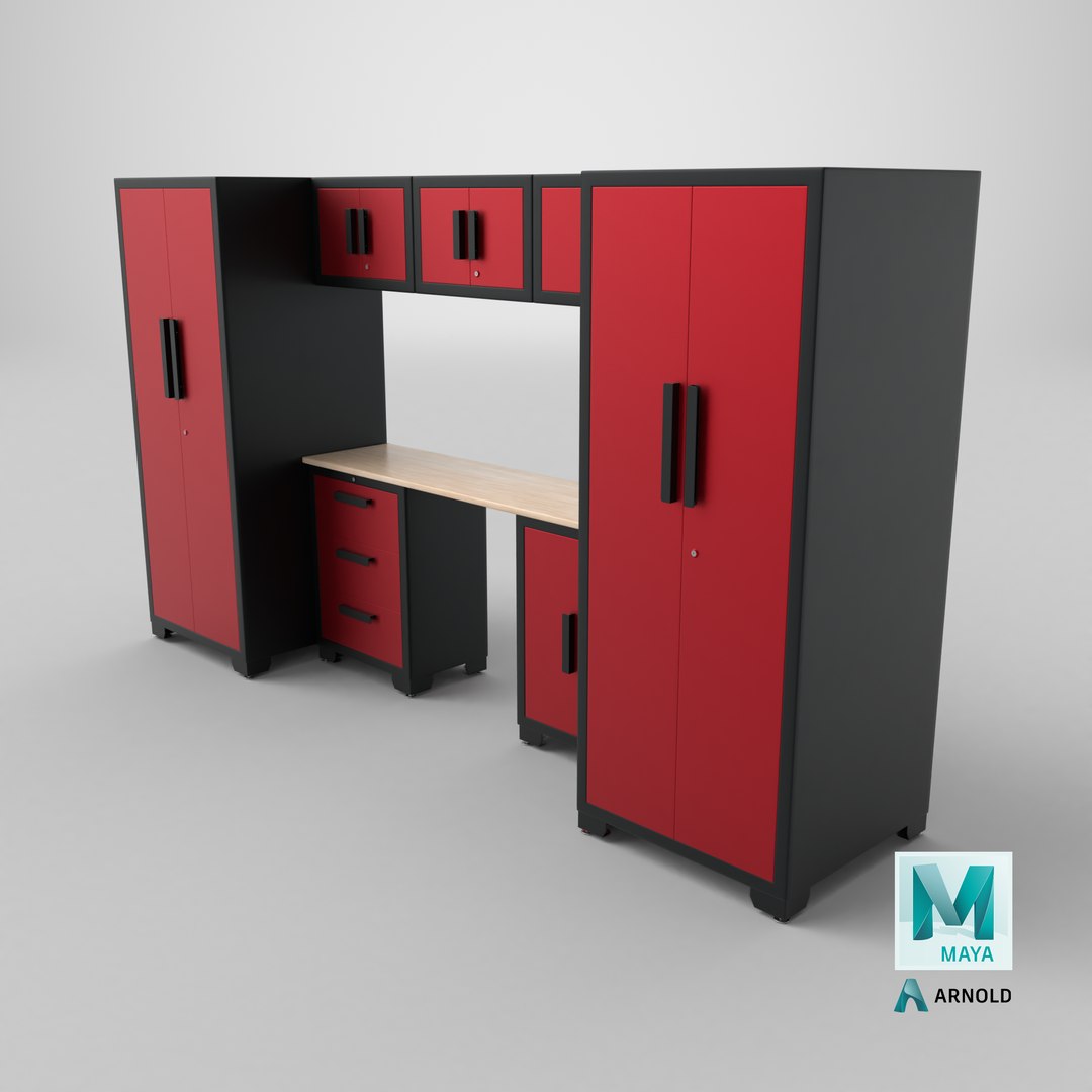 Garage Cabinet Red 3D model https://p.turbosquid.com/ts-thumb/yA/gb9uJF/Mx/stemcell_maya_arnold_render/png/1718792355/1920x1080/fit_q87/31505833eb46e741d845b03641448e8441226578/stemcell_maya_arnold_render.jpg