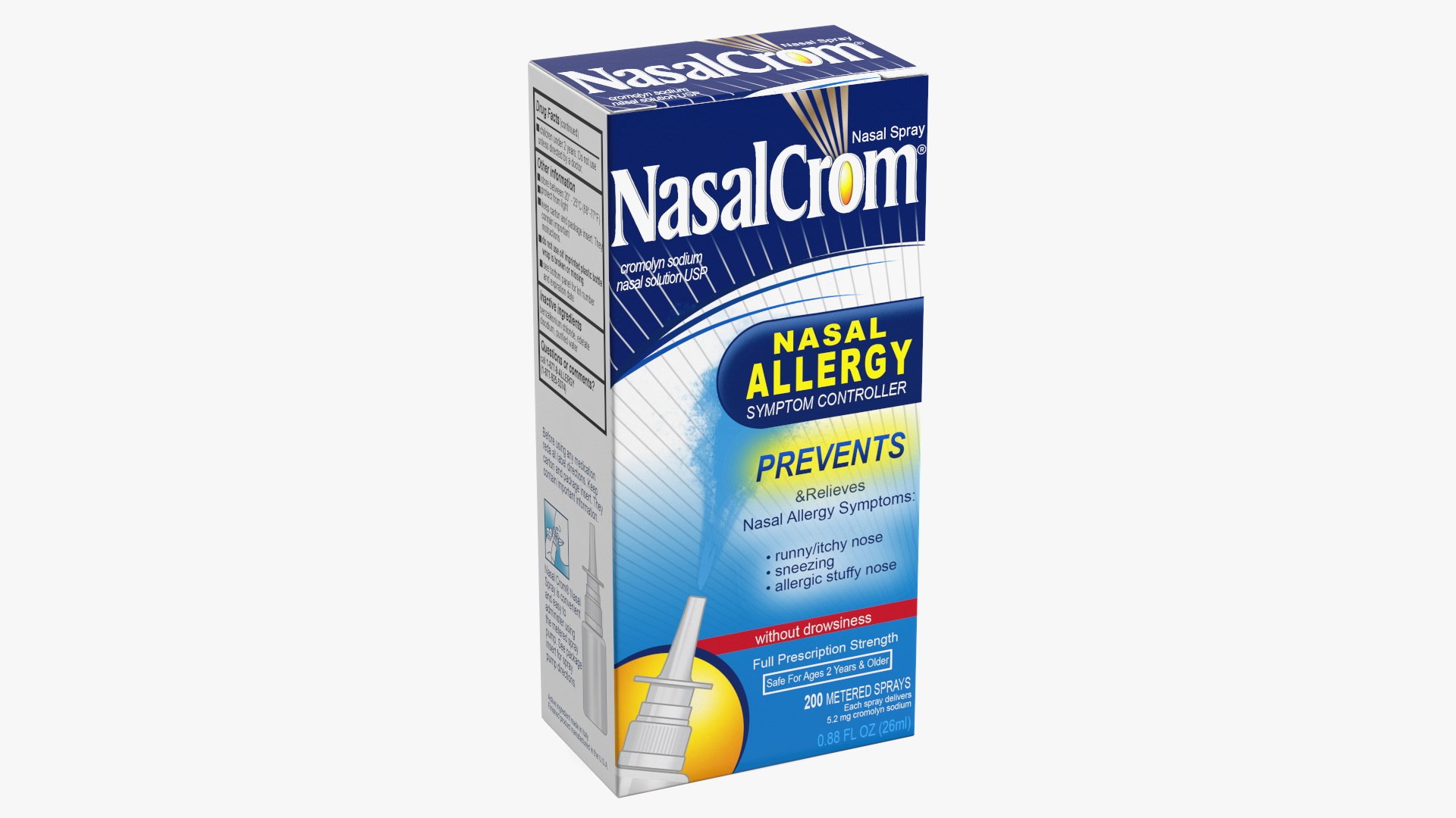NasalCrom Allergy Symptom Controller Box 3D model preview