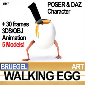 3ds max poser character daz animation
