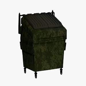 3D model Realistic Dumpster - Low Poly Game Ready Low-poly 3D model