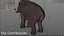 3D mammuthus columbi anatomy pack model
