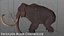 3D mammuthus columbi anatomy pack model