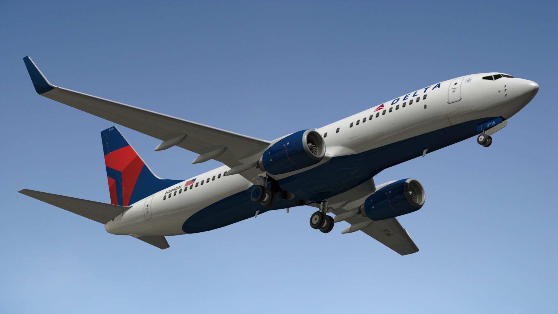 Boeing Delta Airlines 3D - TurboSquid 1470688