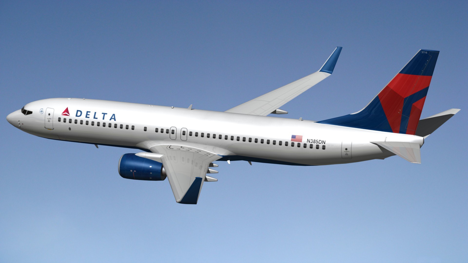 Boeing Delta Airlines 3D - TurboSquid 1470688