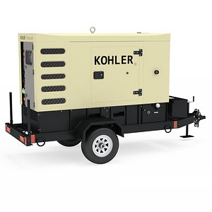 Kohler Industrial Diesel Generators Single Send color 3D